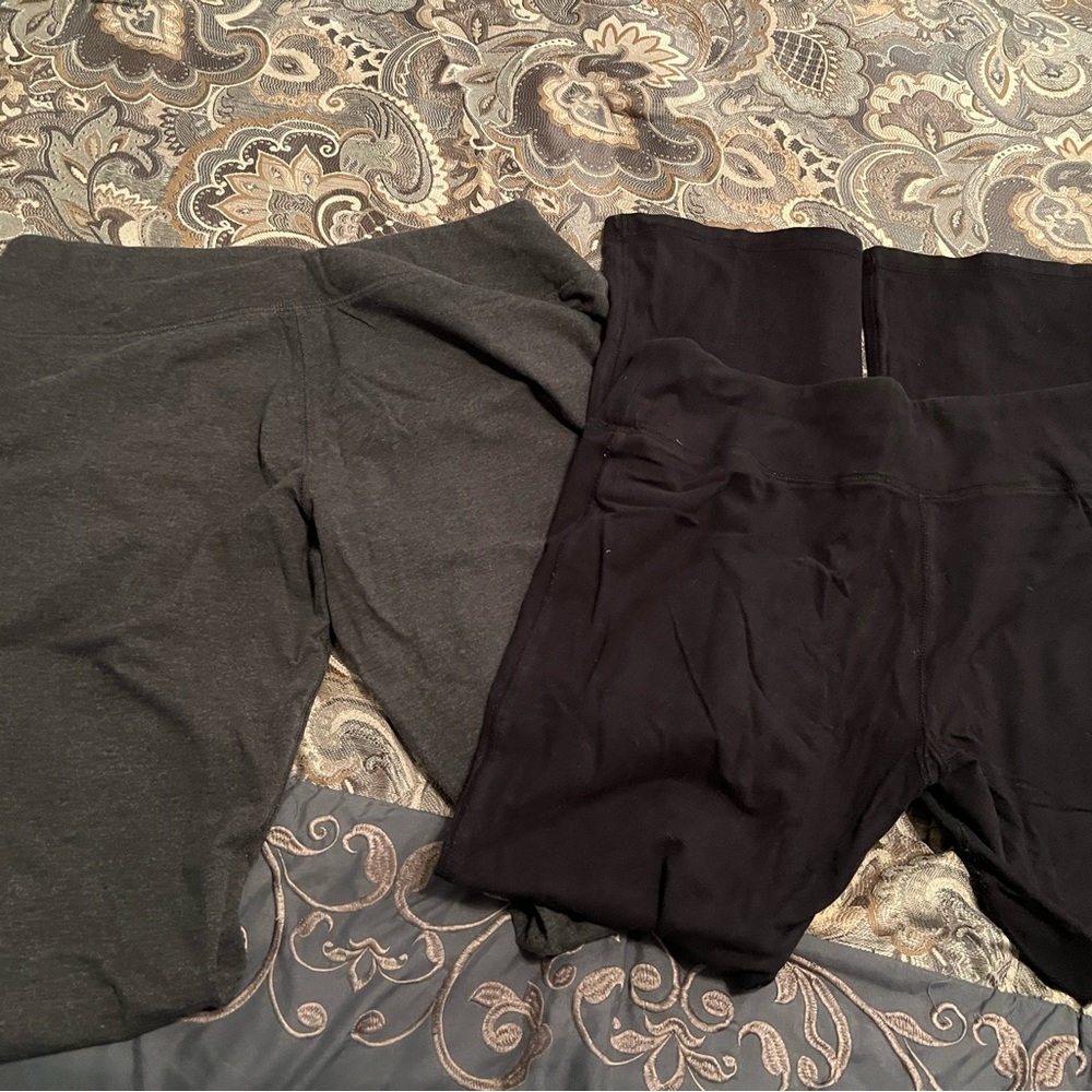 Black and Grey wide leg leggings